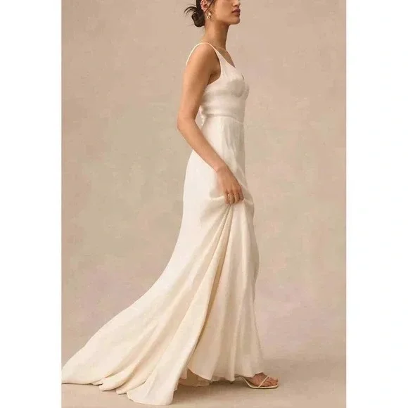 NWT Reformation Lecce dress, ivory white, bridal, wedding, size 4 - Picture 6 of 9